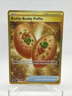 Buddy-Buddy Poffin - 223/167 Pokemon Twilight Masquerade Gold Hyper Rare Card - Image 1