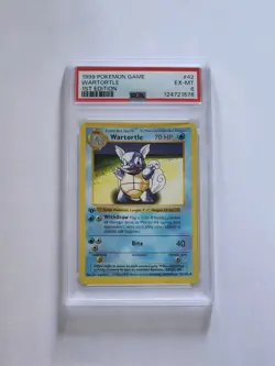 1999 Pokemon Base Set Wartortle 1st Edition Shadowless PSA Graded 6 EX-MT - Image 1