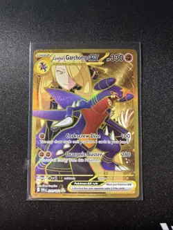 Pokemon TCG Destined Rivals Cynthia's Garchomp EX 241/182 Secret Rare - Image 1