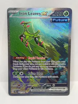 Iron Leaves ex Special Illustration Rare Pokemon TCG Temporal Forces 203/162 - Image 1