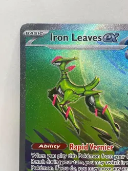 Iron Leaves ex Special Illustration Rare Pokemon TCG Temporal Forces 203/162 - Image 2