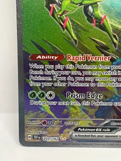 Iron Leaves ex Special Illustration Rare Pokemon TCG Temporal Forces 203/162 - Image 5