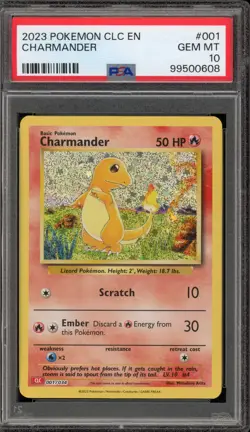 Pokemon Charmander Classic Charizard & Ho-Oh ex Deck Japanese Holo #001 PSA 10 - Image 1