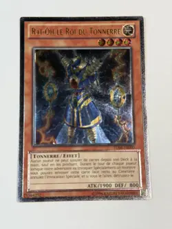 Yugioh FRENCH Thunder King Rai-oh TU08-FR000 EN000 Ultimate Rare Promo LP - Image 1