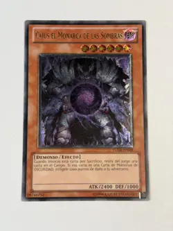 Yugioh SPANISH Caius the Shadow Monarch TU03-SP000 EN000 Ultimate Rare LP #1 - Image 1