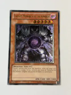 Yugioh SPANISH Caius the Shadow Monarch TU03-SP000 EN000 Ultimate Rare LP #2 - Image 1