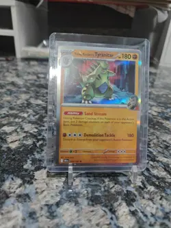 Pokemon TCG Team Rockets Tyranitar Card Stamped, 096/182, Destined Rivals - Image 2