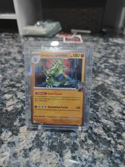 Pokemon TCG Team Rockets Tyranitar Card Stamped, 096/182, Destined Rivals - Image 4