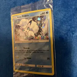 2017 Pokemon Alolan Vulpix 21/145 ToysRUs Promo Special Stamp Card. Rare. Sealed - Image 2