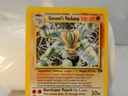 2000 Pokemon Gym Challenge #6/132 Giovanni's Machamp Holo Card (X78JJ) - Image 3
