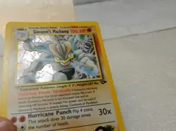 2000 Pokemon Gym Challenge #6/132 Giovanni's Machamp Holo Card (X78JJ) - Image 4