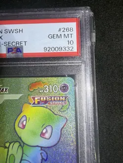 Pokemon Swsh08: Fusion Strike Mew VMAX 268/264 Secret Card - PSA 10 - Image 4