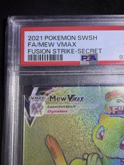 Pokemon Swsh08: Fusion Strike Mew VMAX 268/264 Secret Card - PSA 10 - Image 5