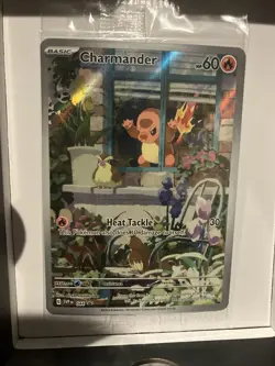 Pokemon TCG CHARMANDER 044 Obsidian Flames Holo ETB Promo Card SEALED - Image 1