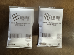 GUNDAM CARD GAME STORE TOURNAMENT KIT 2025 VOL. 2 x2 NEW/SEALED - Image 1