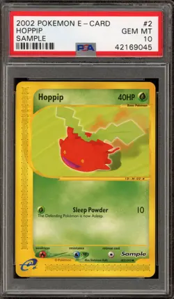 Pokemon Hoppip E-Card Sample #002 PSA 10 Gem Mint - Image 1