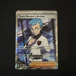 Pokemon TCG Team Rockets Archer Destined Rivals Full Art Card 223/182 - Image 1