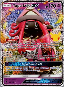 Tapu Lele GX 60/145 Pokemon Celebrations Classic Collections Holo Full Art Card - Image 1