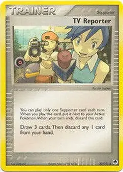 Pokemon EX Dragon Frontiers 82/101 TV Reporter Card - Image 1