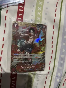 One Piece TCG Portgas D. Ace SP SR Alternative Art Card OP02-013 English - Image 1