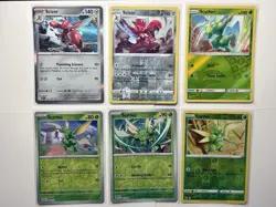 Scyther & Scizor Pokemon Card Lot - X6 Unique Holographic Cards - A122 - Image 1