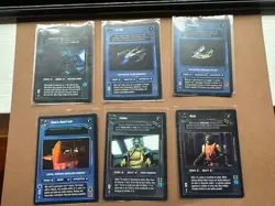 Star Wars CCG Cards 6 card bounter hunter/ships Reflection 1 foils - Image 1