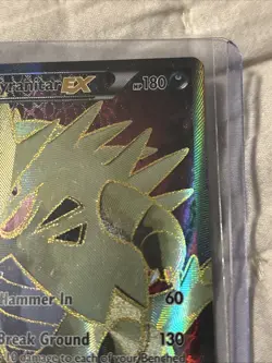 Pokemon Tyranitar EX Full Art Holo Card 91/98 XY-Ancient Origins 2015 - Image 2