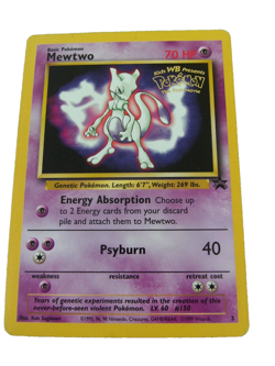 Pokemon Mewtwo Card BLACK STAR PROMO Set #3 Movie WB Stamped! NOT PLAYED! - Image 1