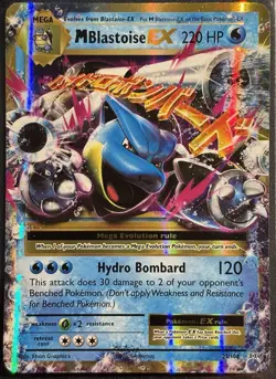 M Blastoise EX 22/108 - Pokemon TCG XY Evolutions Ultra Rare 2016 Holo - MP Card - Image 1