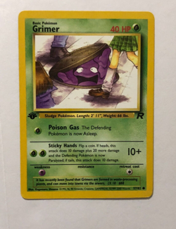 Pokemon Card 1st Edition Team Rocket Grimer 57/82 Near Mint - Image 1