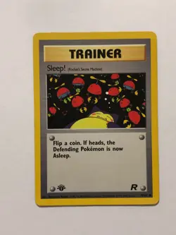 Pokemon Card 1st Edition Team Rocket Sleep! 79/82 Light Played Condition - Image 1