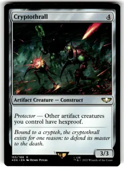 1x Cryptothrall NM-Mint, English Universes Beyond: Warhammer 40,000 MTG Magic - Image 1