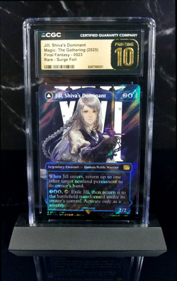 Jill, Shiva's Dominant Borderless Surge Foil - Final Fantasy -CGC Pristine 10?? - Image 1