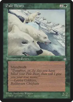 Pale Bears Ice Age Rare NM Magic: The Gathering Normal - Image 1