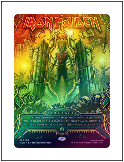 1x Iron Maiden, Foil, Secret Lair - 2185, Magic MTG NM - Image 1
