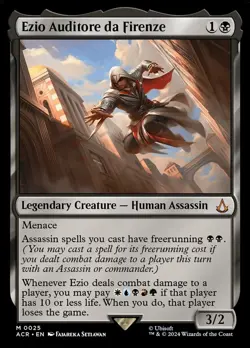 [MTG] Ezio Auditore da Firenze (Foil) (0025) (ACR) NM - Image 1