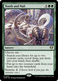 [MTG] Tooth and Nail (Foil) (0327) (CMM) NM - Image 1