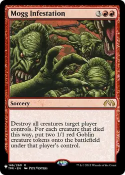 Mogg Infestation - The List Light Play, English Magic the Gathering MTG The List - Image 1