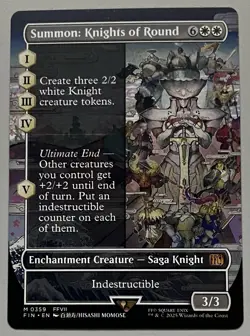 MTG FF Summon: Knights of Round Enchantment Creature - MYTHIC REGULAR #0359 - Image 1