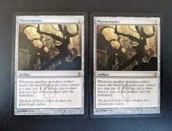 2 x Mirrorworks - Mirrodin Besieged - MTG Magic the Gathering - Artifact NM - Image 1