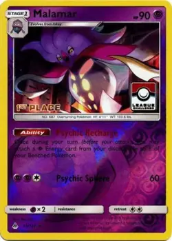 Slightly Played, English - 1 x Pokemon Malamar - 51/131 - League Promo (1st Plac - Image 1