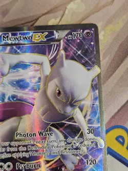 Mewtwo EX XY125 Full Art Black Star Promo Holo Full Art Rare Pokemon TCG MP - Image 3
