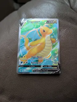 Pokemon TCG Dragonite V (Full Art) Pokemon GO 076/078 Holo Ultra Rare - Image 1