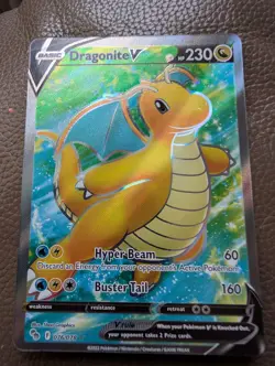 Pokemon TCG Dragonite V (Full Art) Pokemon GO 076/078 Holo Ultra Rare - Image 2