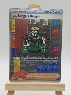 Lt. Surge's Bargain 185/132 SIR Pokemon TCG Mega Evolution - Image 1