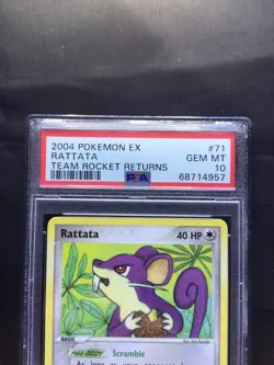 Pokemon Cards: EX Team Rocket Returns Common: Rattata 71/109: PSA 10 - Image 3