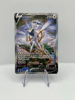 Pokemon TCG Arceus v Alternate Art Holo Ultra Rare Card 166/172 Brilliant Stars - Image 1