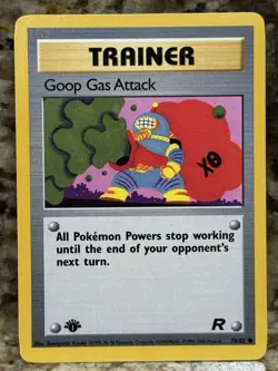 Goop Gas Attack 1st Edition 78/82 Team Rocket Common Pokemon Tcg Lp Condition - Image 1