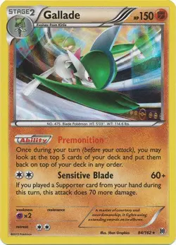 Gallade 84/162 Holo Rare - Pokemon XY Break Through Card - Image 1