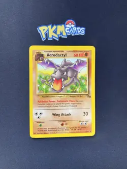Pokemon TCG Aerodactyl Fossil 16/62 Regular Rare LP. - Image 1